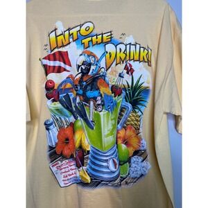 2000s Jimmy Buffett Margaritaville Parrothead Fruits Beach Salt Shaker Shirt L
